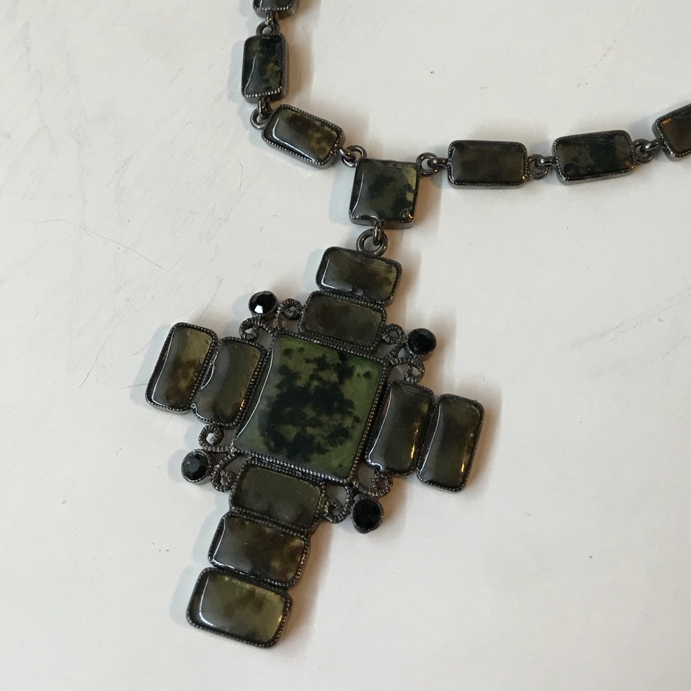 Italian gothic cross necklace